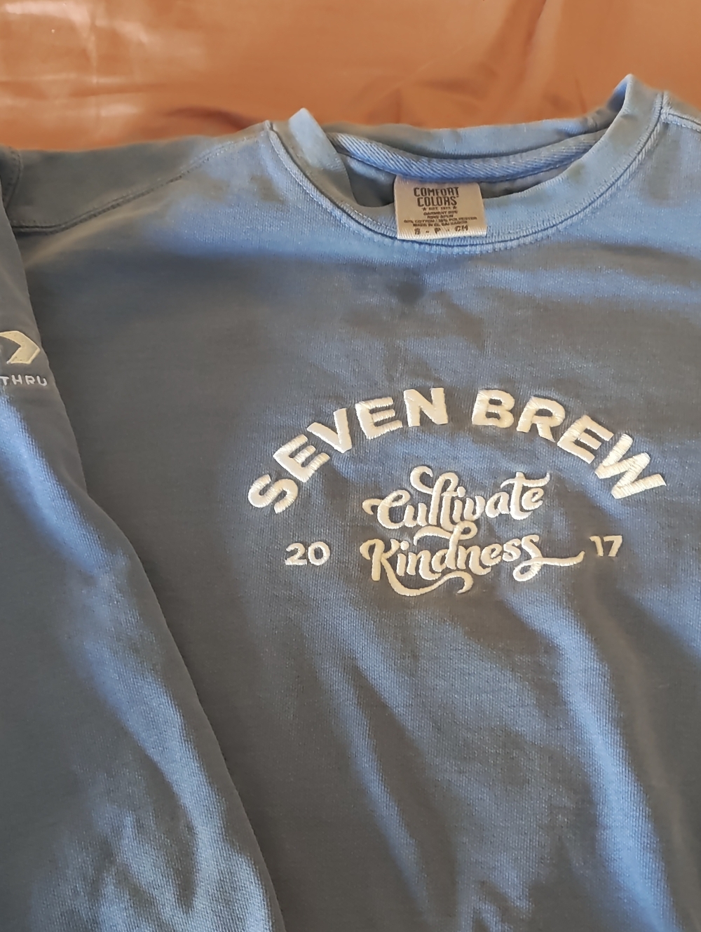 Comfort Colors Light Blue Seven Brew Crewneck Sweatshirt